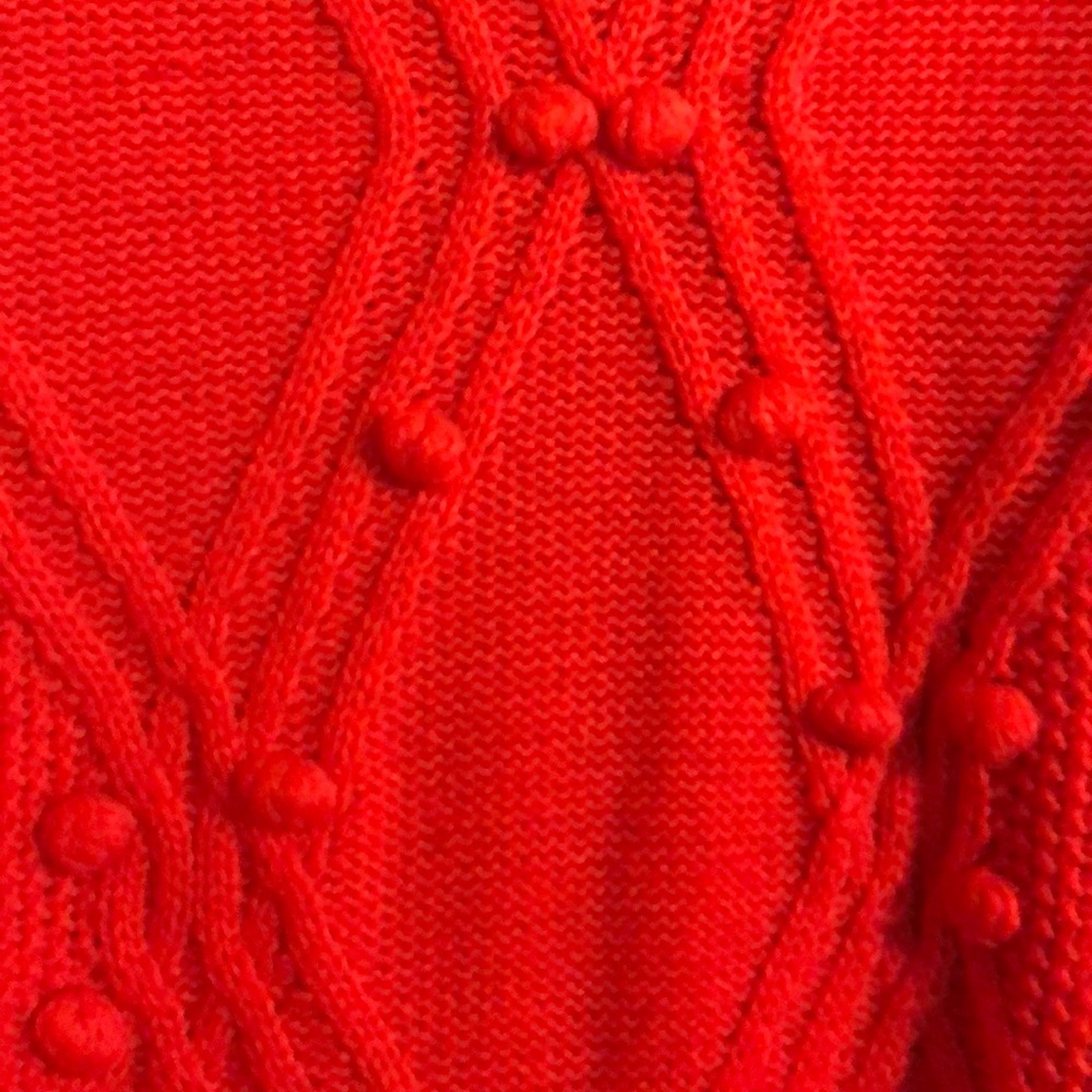 Red plus size sweater - Picture 2 of 3